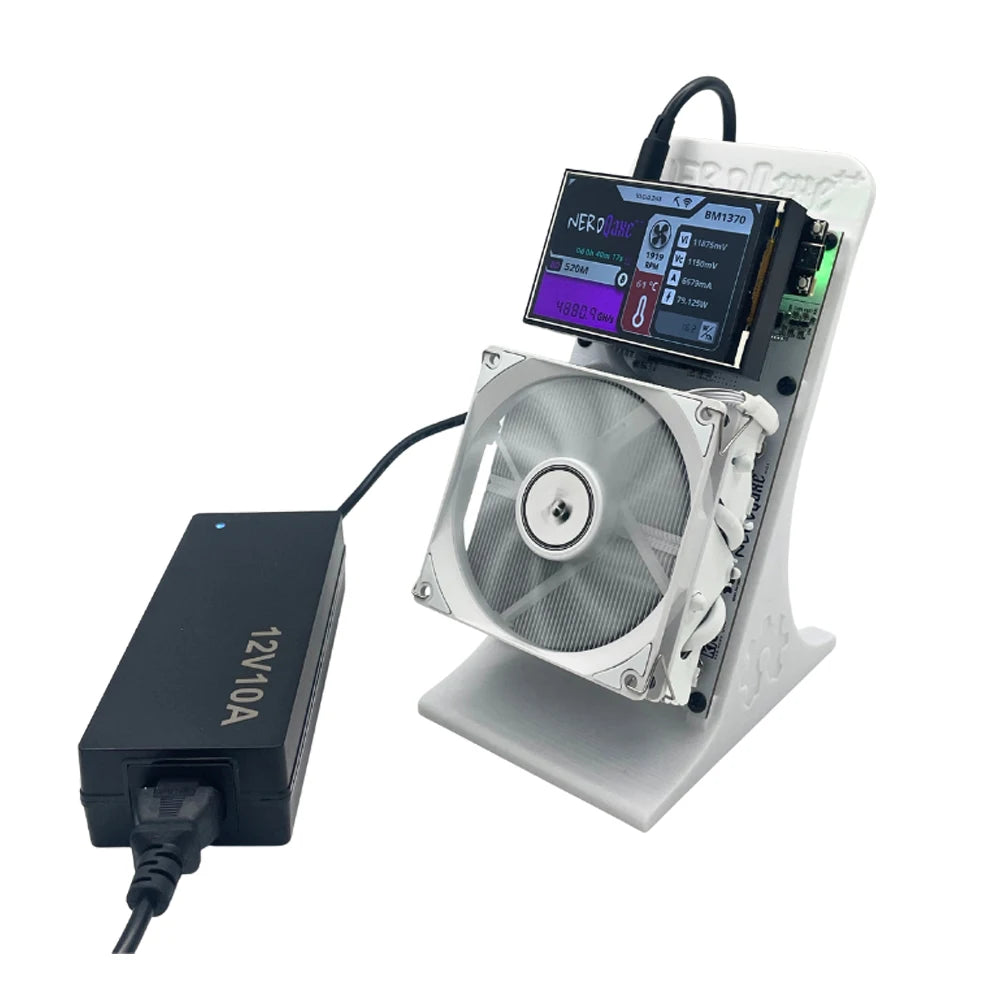 2025 New Bitaxe NerdQaxe++ 4.8Th/s A Larger Screen Bitcoin Miner Low power Consumption Silent Home Solo BTC Miner