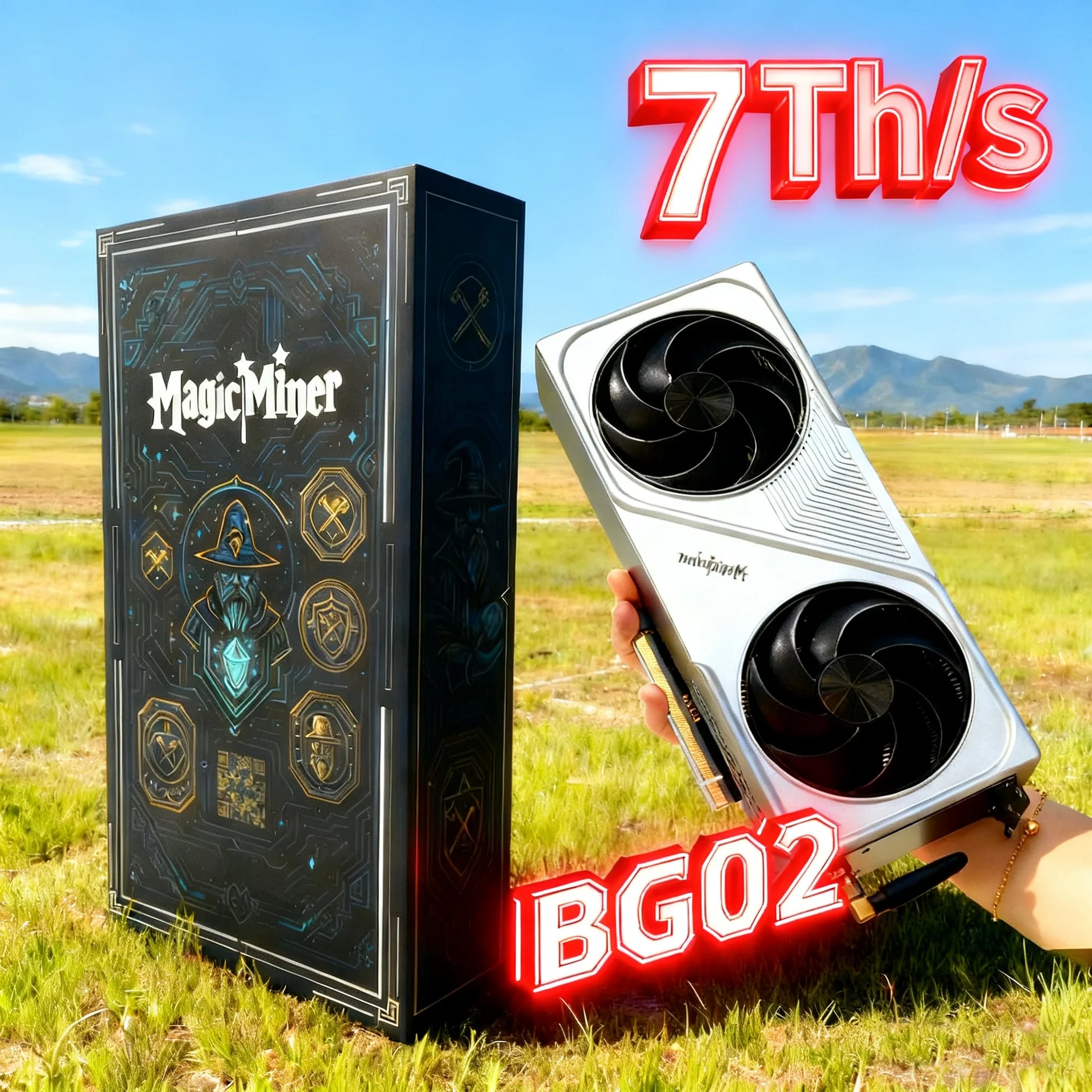 Magicminer BG02 SHA-256 Quiet Solo Miner｜150W Low Noise Desktop Mining Node｜Supports BTC/BCH etc.｜WiFi & RJ45｜Web Control