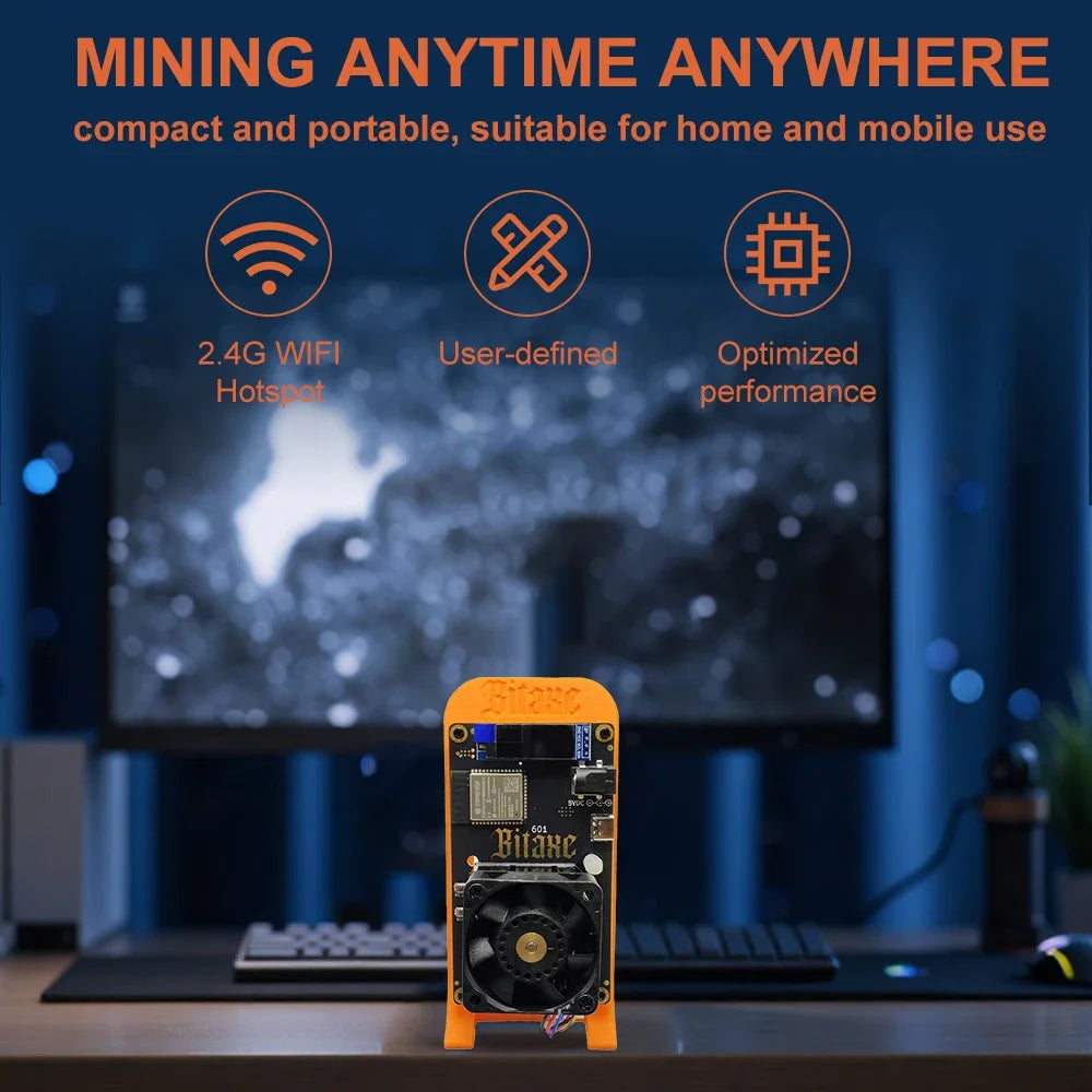 New 2025 Bitcoin Miners Bitaxe 601 Gamma 1.2TH/s Low Noise ASIC Miner Home Mining BTC Miners Cryptos Miner Mining Device