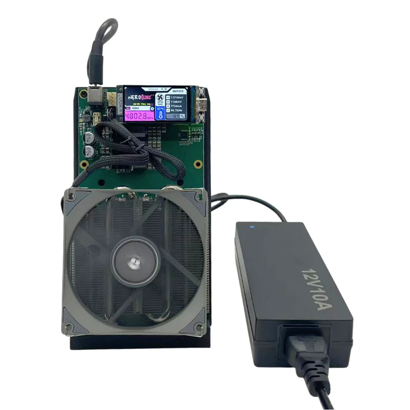 Nerdqaxe++ Bitcoin Miner 4.8 TH/s 4X BM1370 Chip (Same with Antminer S21 Pro) Open Source Bitcoin Minning Machine