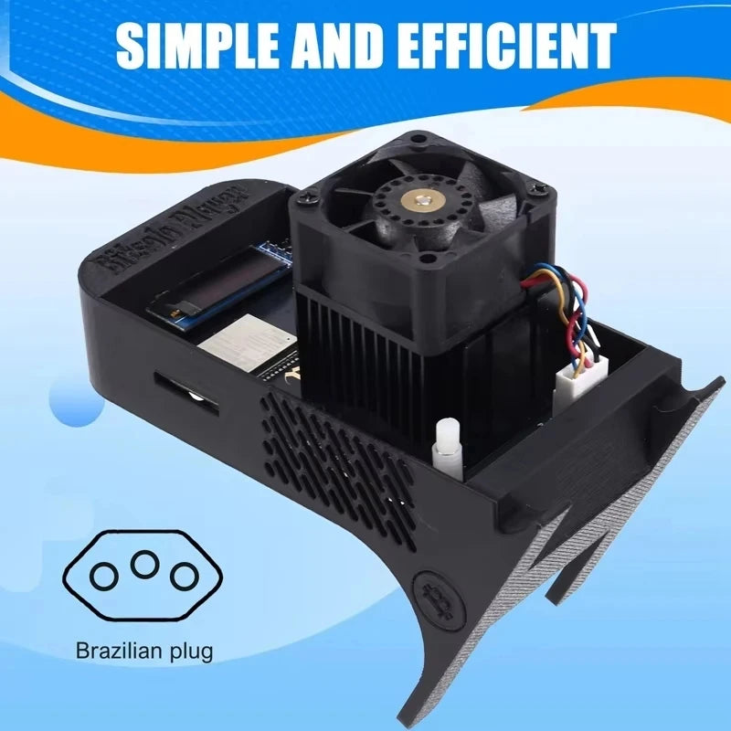 New Bitaxe Gamma 601 BTC Solo Miner 18W 1.2TH/S Crypto Miner BM1370 Asic Chip From Antminer S21 Pro Bitcoin BTC Miner US Plug