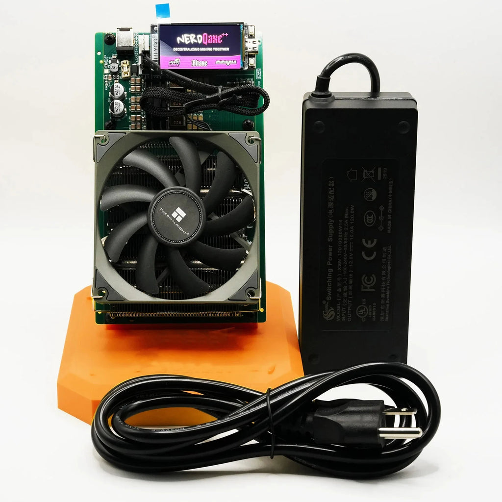 Free Shipping New NerdQaxe++ 4.8TH/s Bitcoin Miners BM1370 Asic Chip Solo BTC 68W 2.4G WiFi BTC Mining Machine