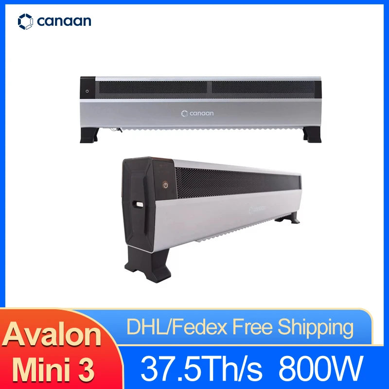 New Arrive Canaan Avalon Mini 3 37.5Th/s 800W BTC Miner Household Baseboard Heater Avalon Mini 3 Bitcoin Miner in Stock