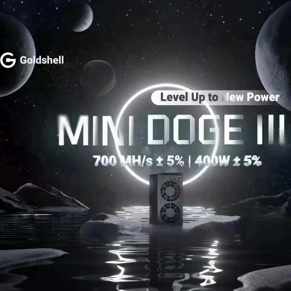 New Goldshell MINI DOGE III DOGE3 700M 550M Doge Coin Litcoin Mining Asic Miner Crypto Hardware Quiet Home Mining