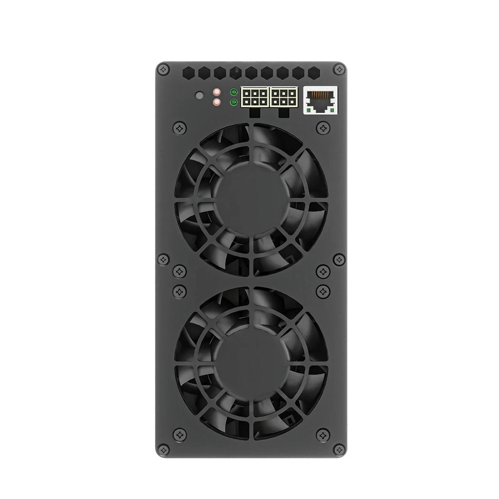 Goldshell AE-BOX II is an ASIC miner specifically targeting ALEO (Aleo) maximum hashrate of 54Mh/s while consuming 530W of power