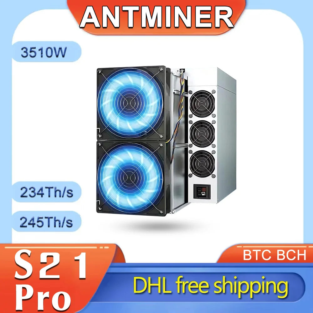 New List Bitmain Antminer S21 Pro 234T 3510W 245T Bitcoin BTC ASIC Miner